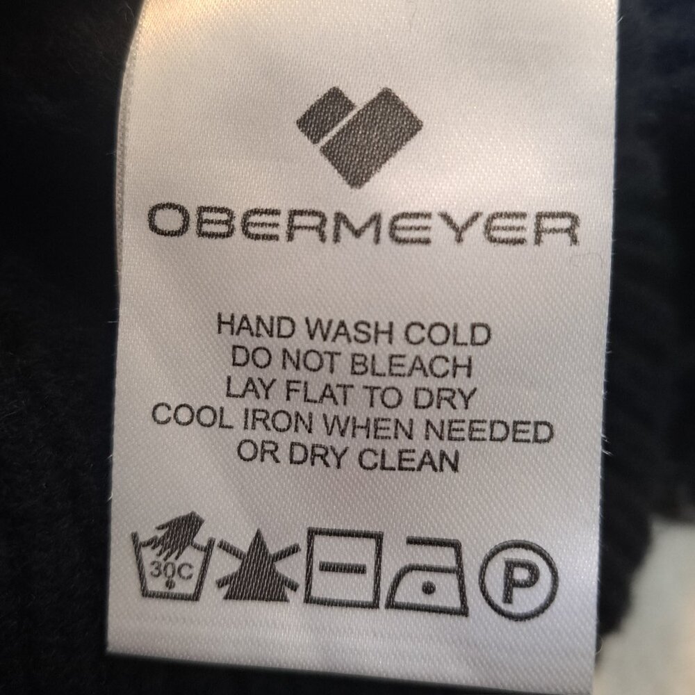 Obermeyer Limber 100% Wool 1/2 Zip Sweater Size Large - Picture 7 of 7